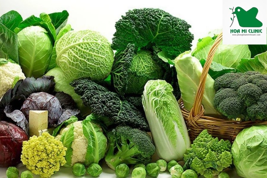 Rau có màu xanh đậm chứa nhiều sắt 