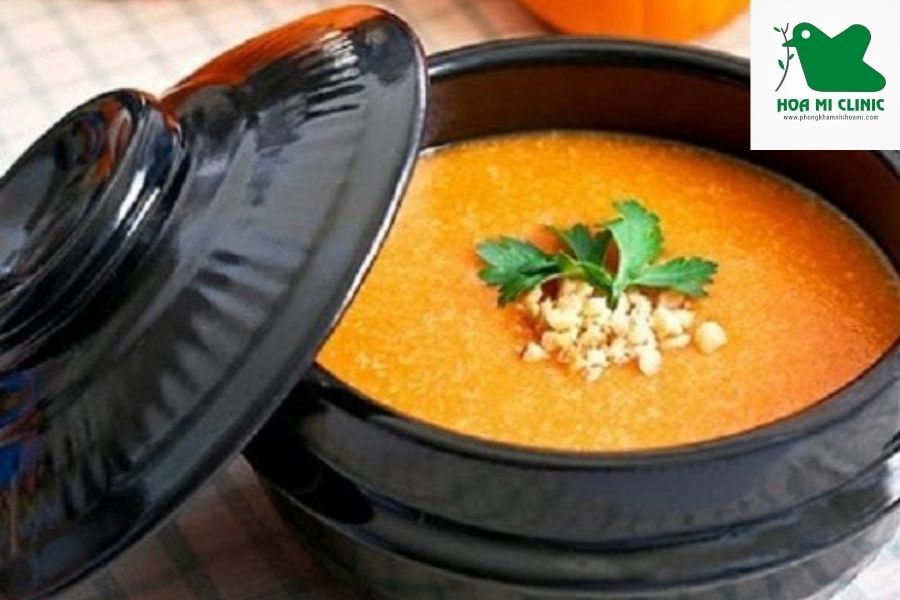 Món cháo bí đỏ thịt bò giàu chất dinh dưỡng