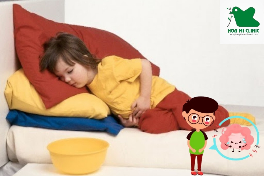 Nhiễm khuẩn ruột làm bé bị đau bụng