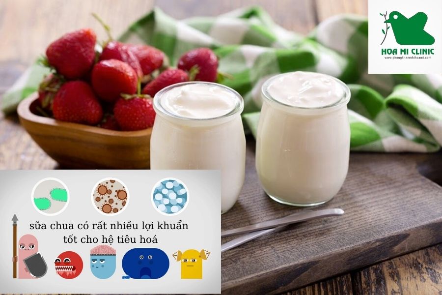 Ăn sữa chua tốt cho hệ tiêu hoá của trẻ