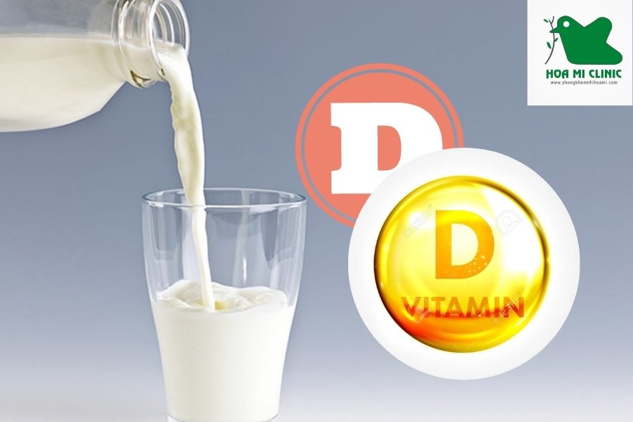 Ăn gì bổ sung vitamin D: Cho trẻ uống sữa