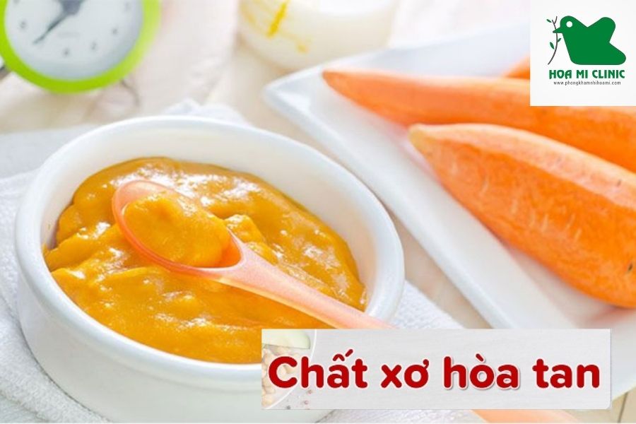 Chất xơ hòa tan có trong thực phẩm nào: Có trong củ cà rốt