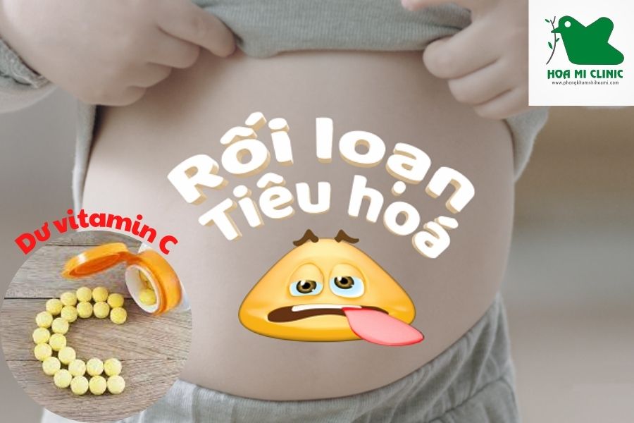 Dư vitamin C có thể gây rối loạn tiêu hóa cho trẻ