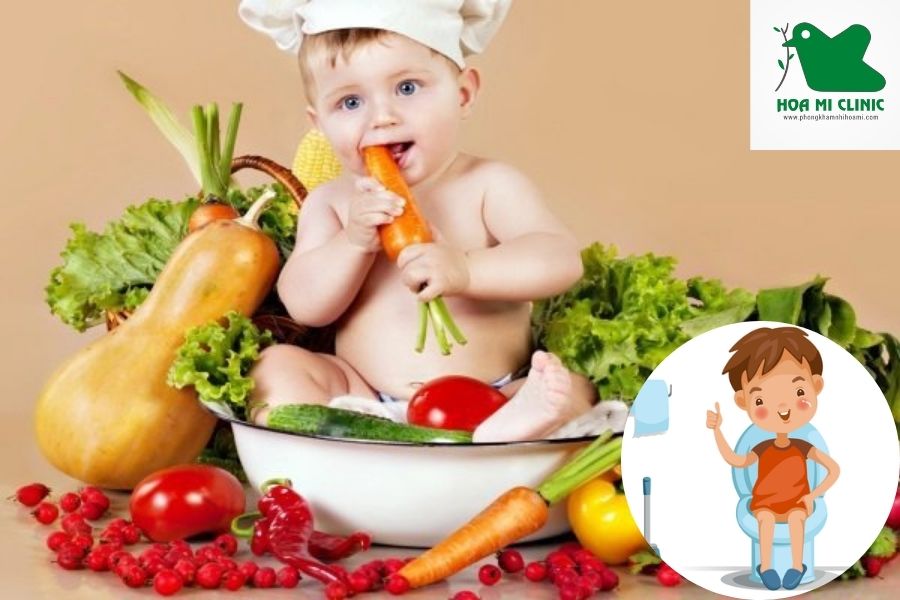Làm sao để dễ đi cầu khi bị táo bón: Khuyến khích trẻ ăn thêm rau