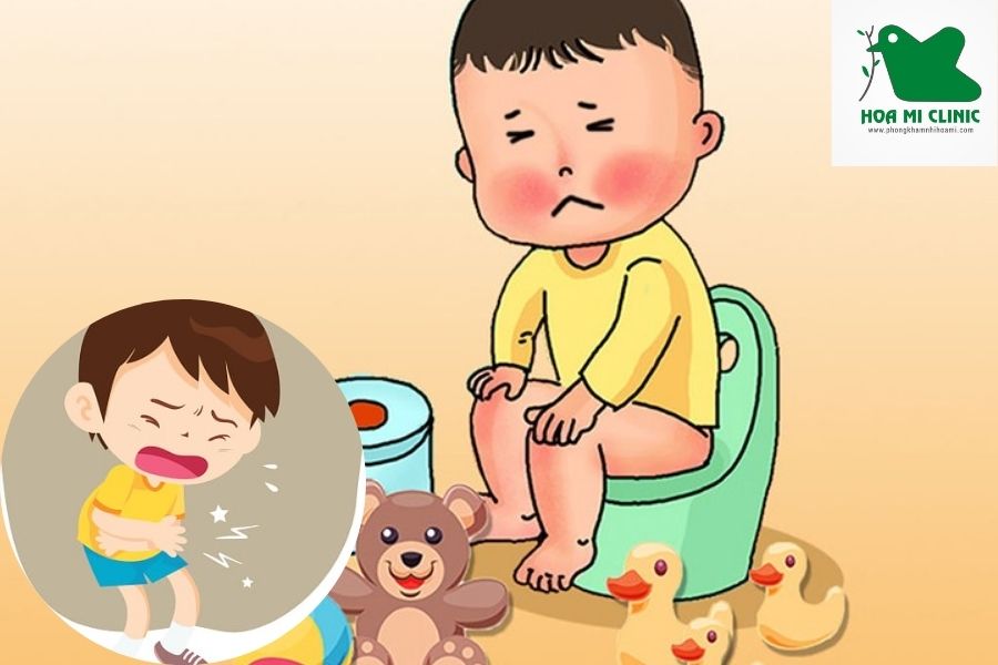 Táo bón làm trẻ bị đau bụng quặn