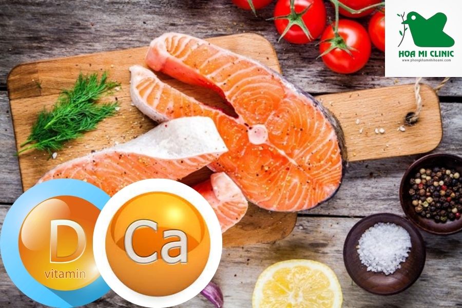 Thực phẩm giàu vitamin D và canxi cho trẻ: Cá hồi