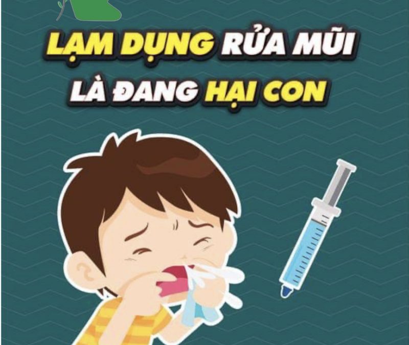 Tác hại của việc lạm dụng rửa mũi cho trẻ
