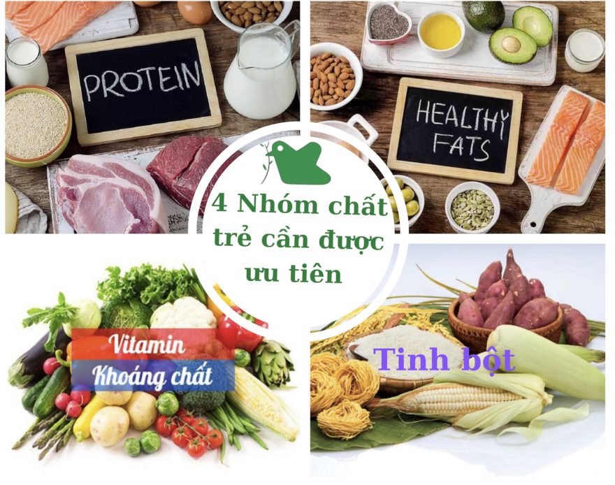Nhóm chất trẻ cần được ưu tiên