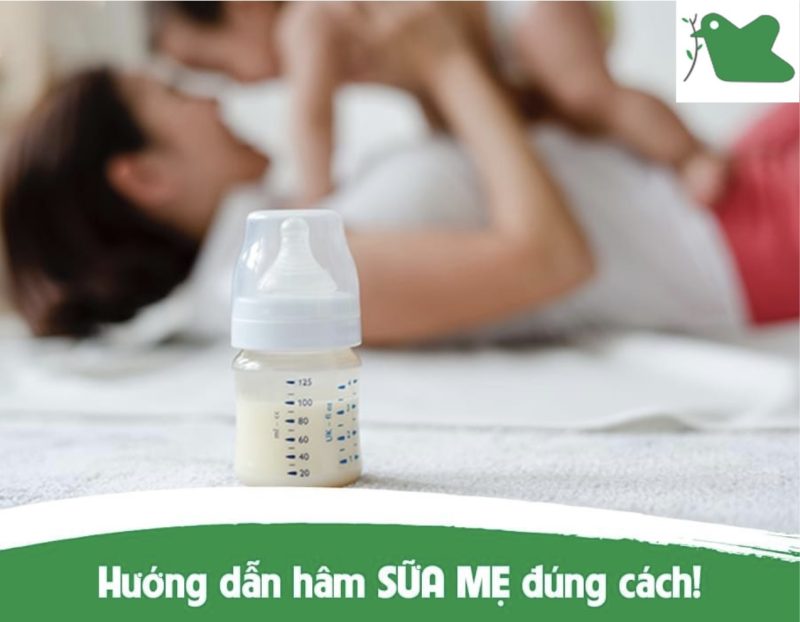 Hướng dẫn hâm sữa mẹ đúng cách.