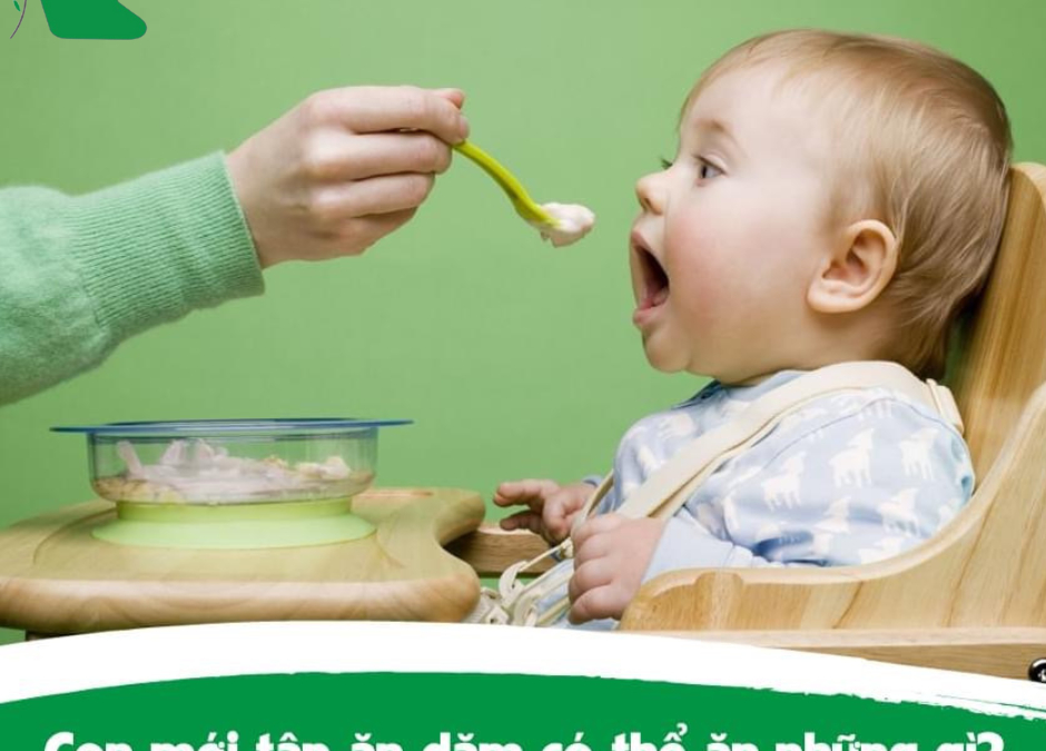 Bé tập ăn dặm có thể ăn được những gì?