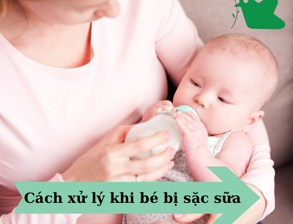 Cách xử lý khi bé bị sặc sữa