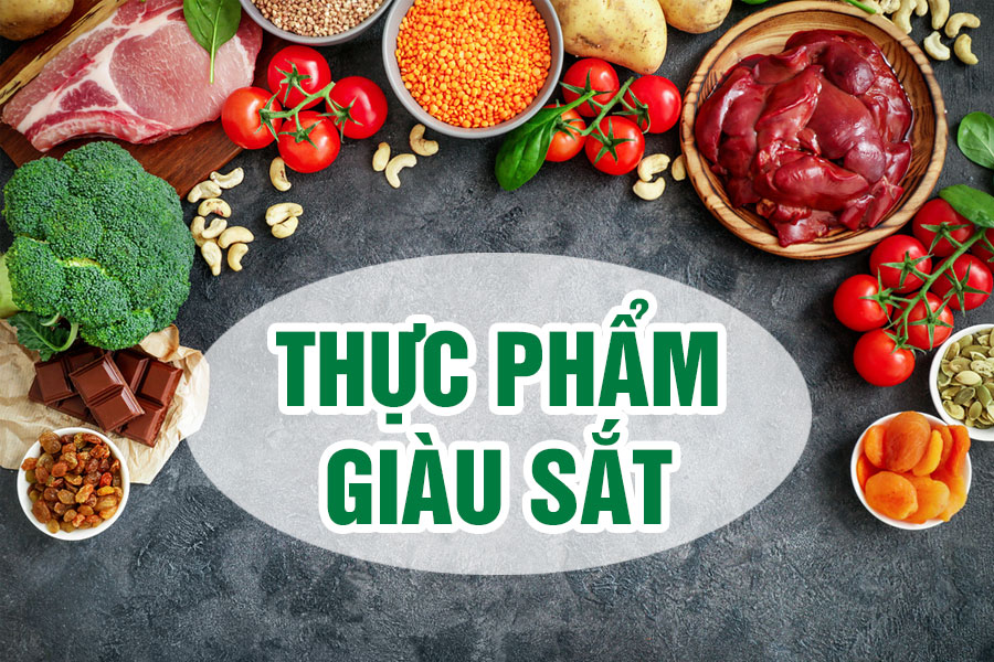 Các thực phẩm giàu sắt
